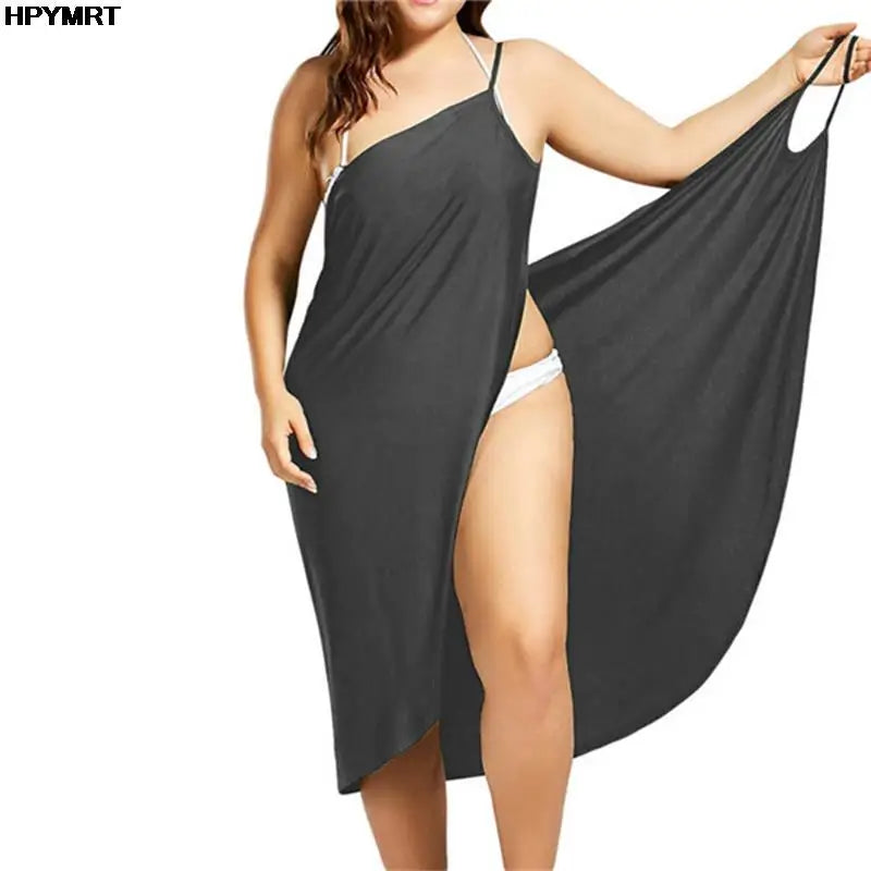 2022 5XL Vestido Halter de Verano para Mujer Color Sólido Tirantes Sexys Cruzados Sin Mangas Ropa de Playa Falda Ropa Femenina Blusas