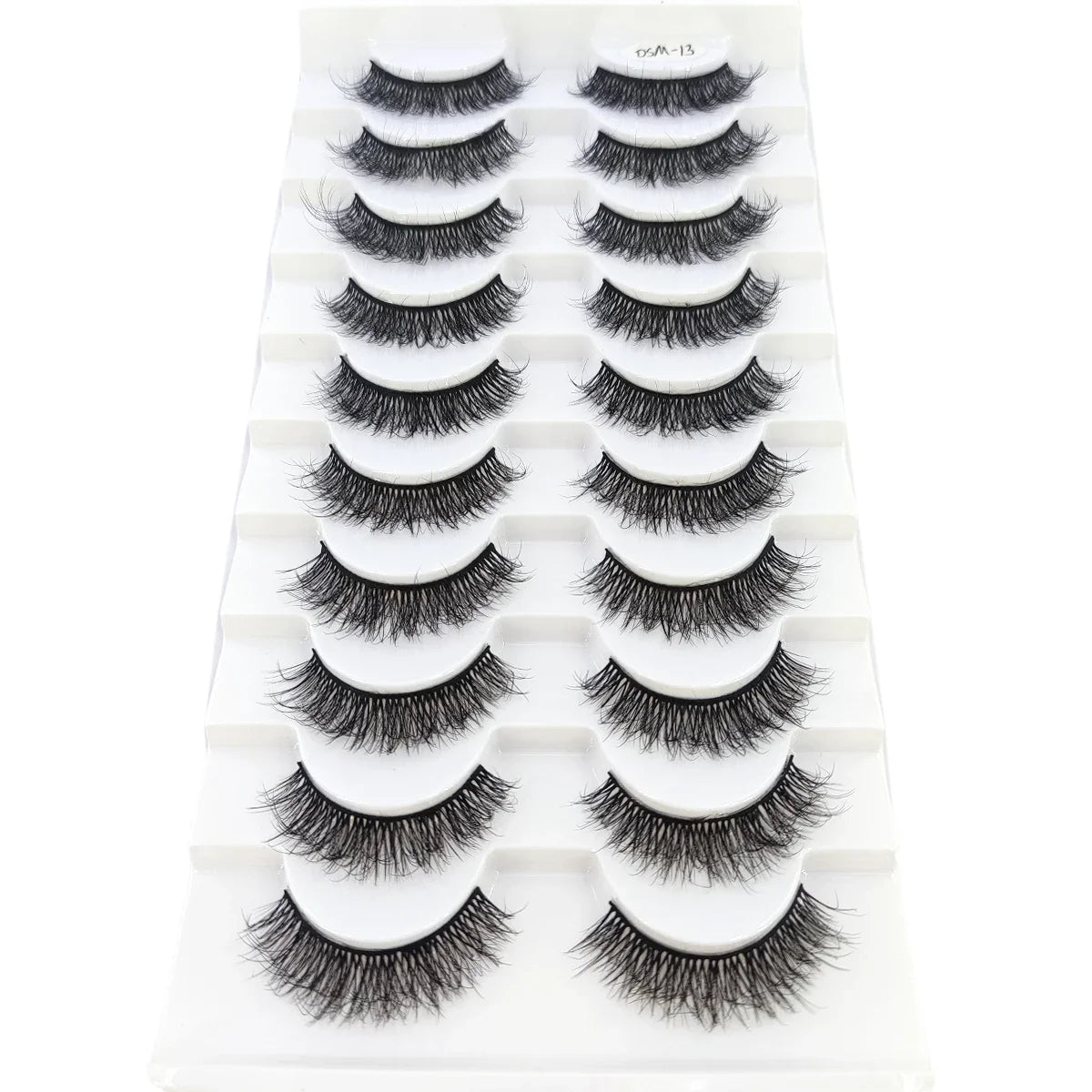 AMSDCN 8/10 Pairs Faux Mink False Eyelashes Natural Long Makeup 3d Mink Lashes Extension Eyelashes Short Mink Lashes for Beaut
