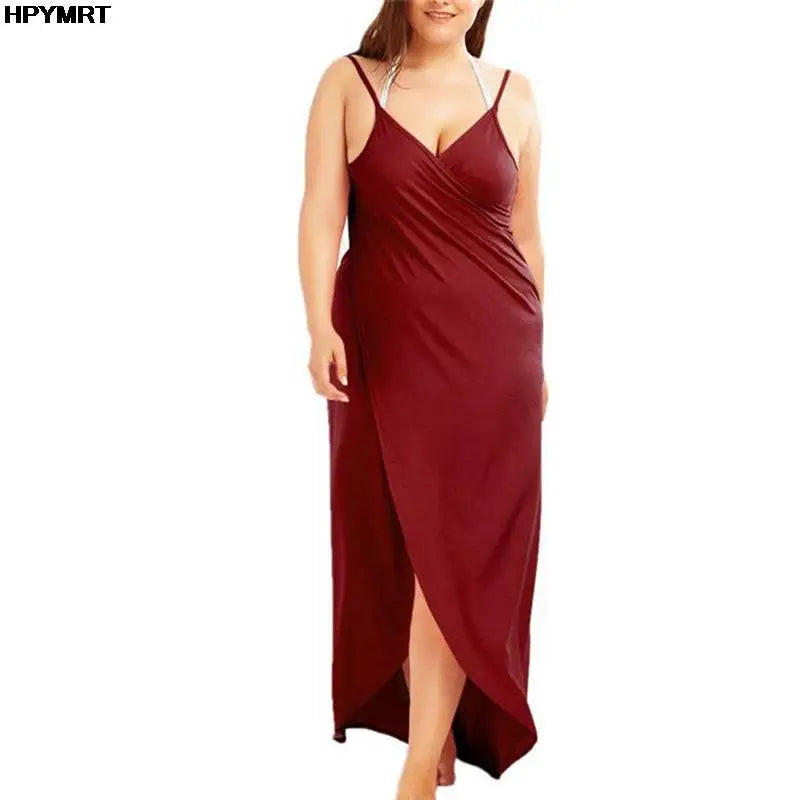 2022 5XL Vestido Halter de Verano para Mujer Color Sólido Tirantes Sexys Cruzados Sin Mangas Ropa de Playa Falda Ropa Femenina Blusas