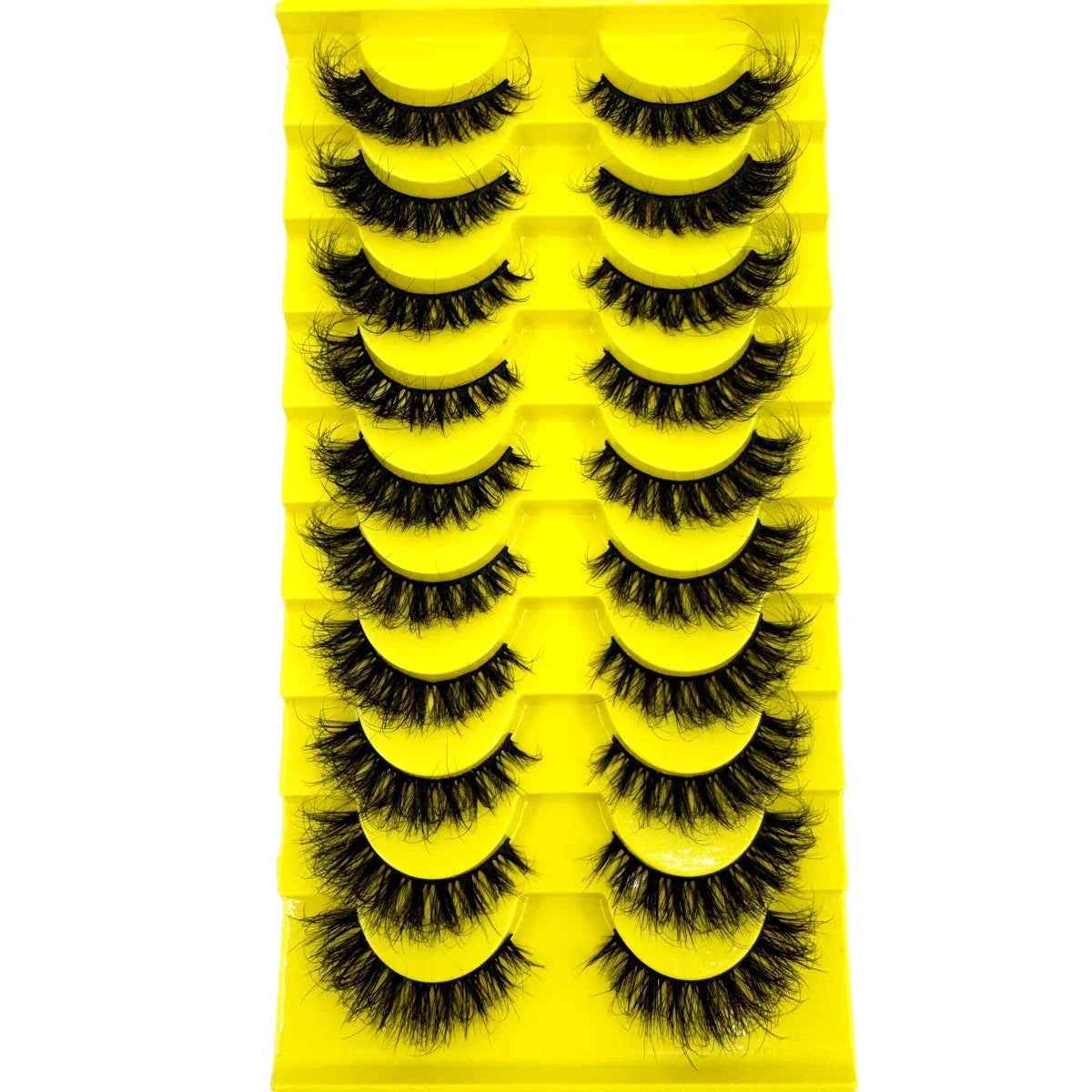 AMSDCN 8/10 Pairs Faux Mink False Eyelashes Natural Long Makeup 3d Mink Lashes Extension Eyelashes Short Mink Lashes for Beaut