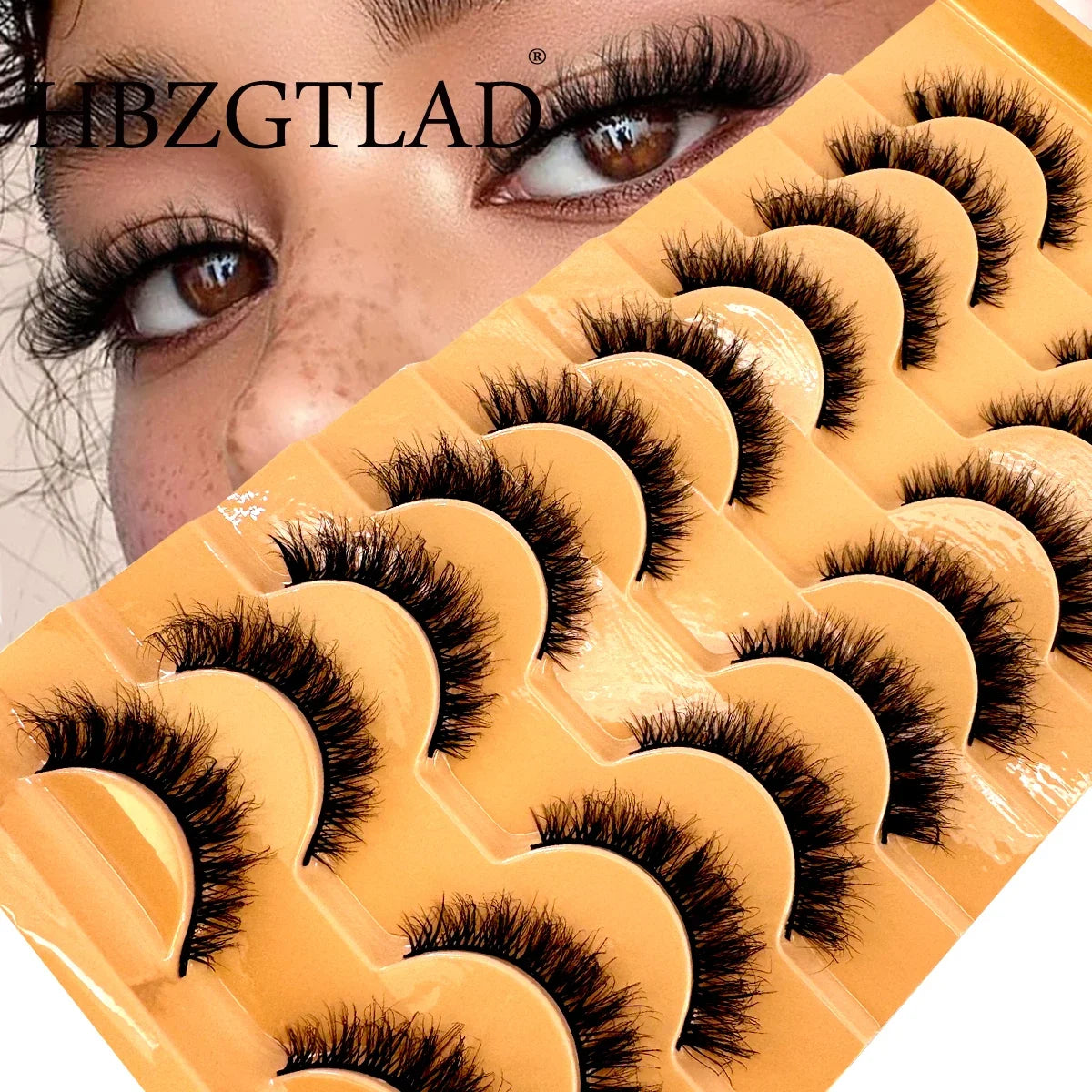 AMSDCN 8/10 Pairs Faux Mink False Eyelashes Natural Long Makeup 3d Mink Lashes Extension Eyelashes Short Mink Lashes for Beaut