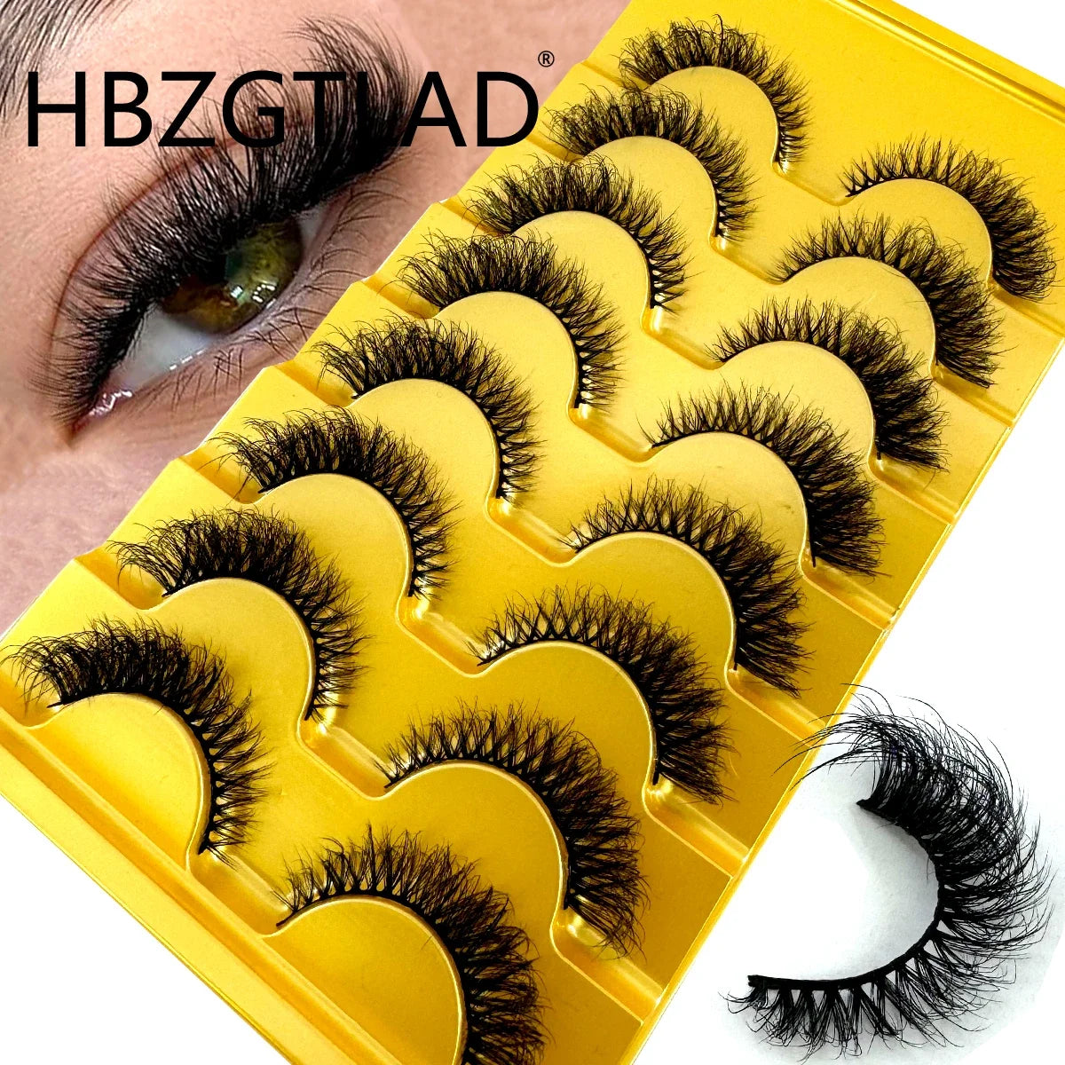AMSDCN 8/10 Pairs Faux Mink False Eyelashes Natural Long Makeup 3d Mink Lashes Extension Eyelashes Short Mink Lashes for Beaut