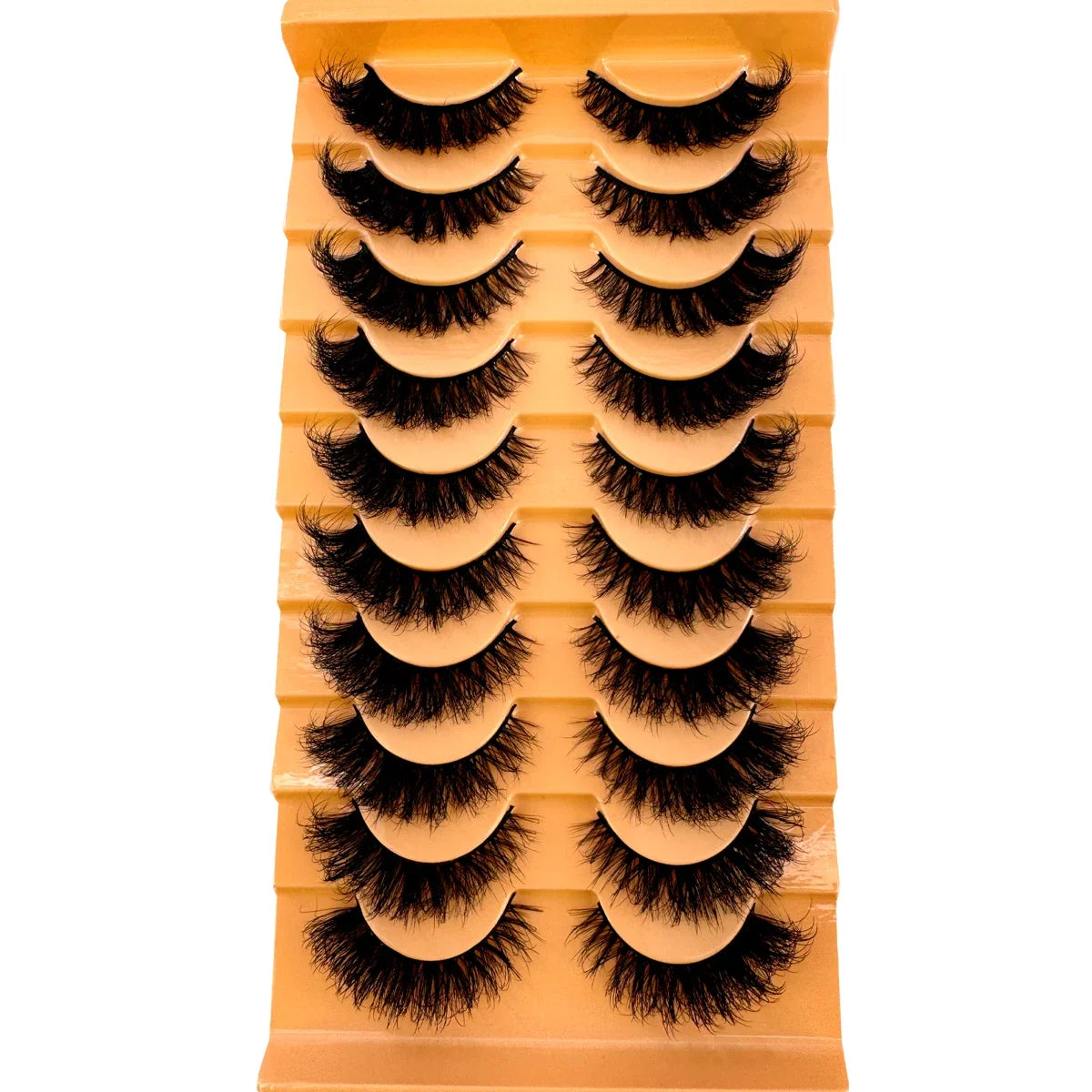 AMSDCN 8/10 Pairs Faux Mink False Eyelashes Natural Long Makeup 3d Mink Lashes Extension Eyelashes Short Mink Lashes for Beaut