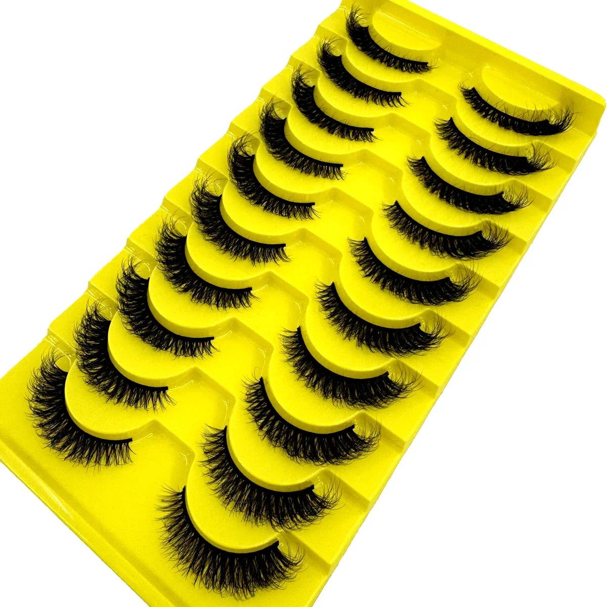AMSDCN 8/10 Pairs Faux Mink False Eyelashes Natural Long Makeup 3d Mink Lashes Extension Eyelashes Short Mink Lashes for Beaut