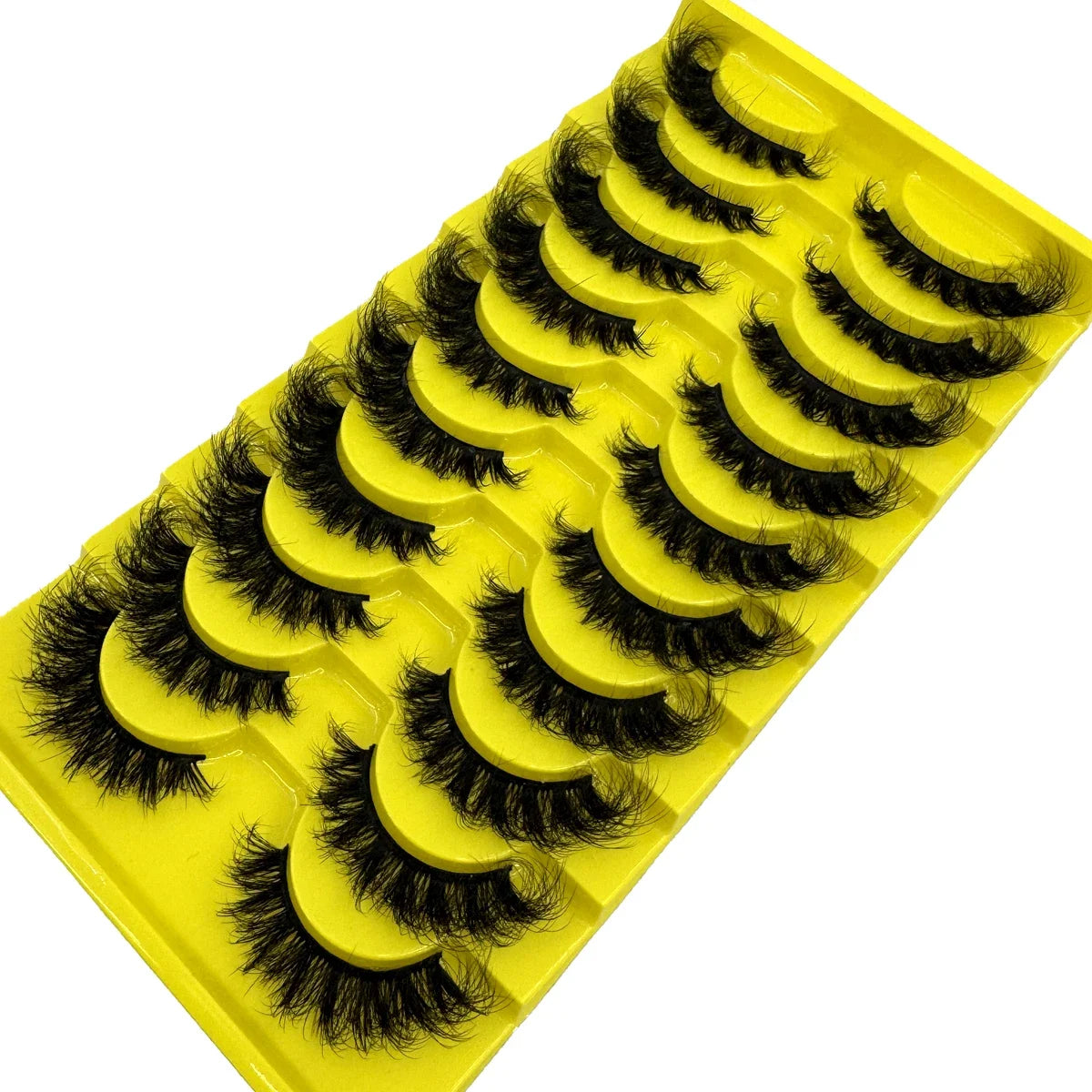 AMSDCN 8/10 Pairs Faux Mink False Eyelashes Natural Long Makeup 3d Mink Lashes Extension Eyelashes Short Mink Lashes for Beaut