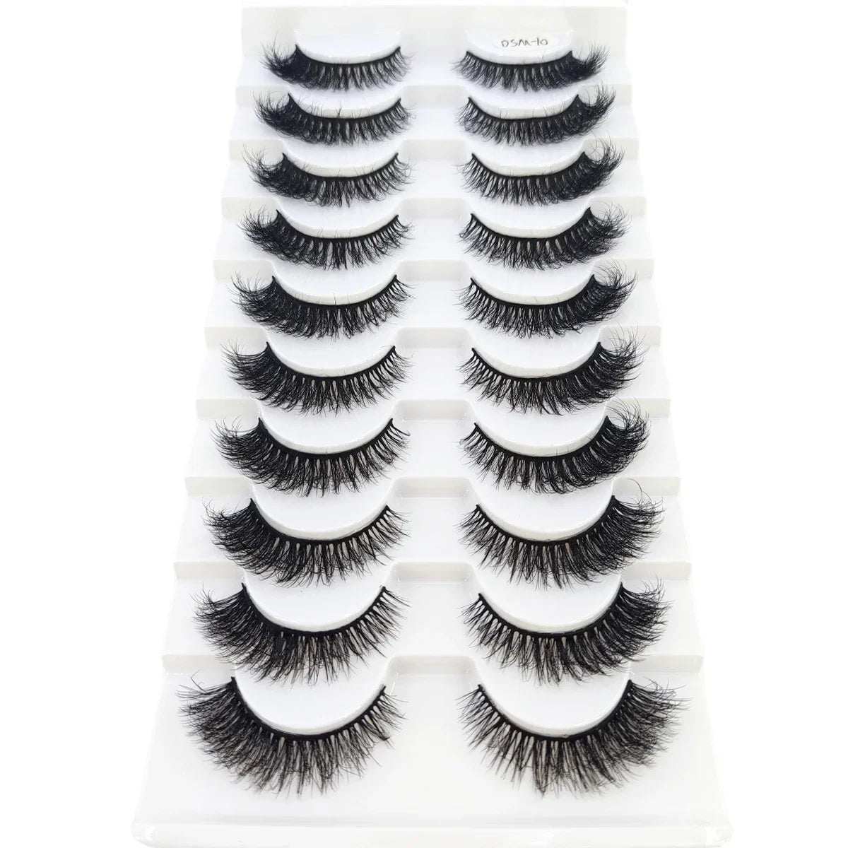 AMSDCN 8/10 Pairs Faux Mink False Eyelashes Natural Long Makeup 3d Mink Lashes Extension Eyelashes Short Mink Lashes for Beaut