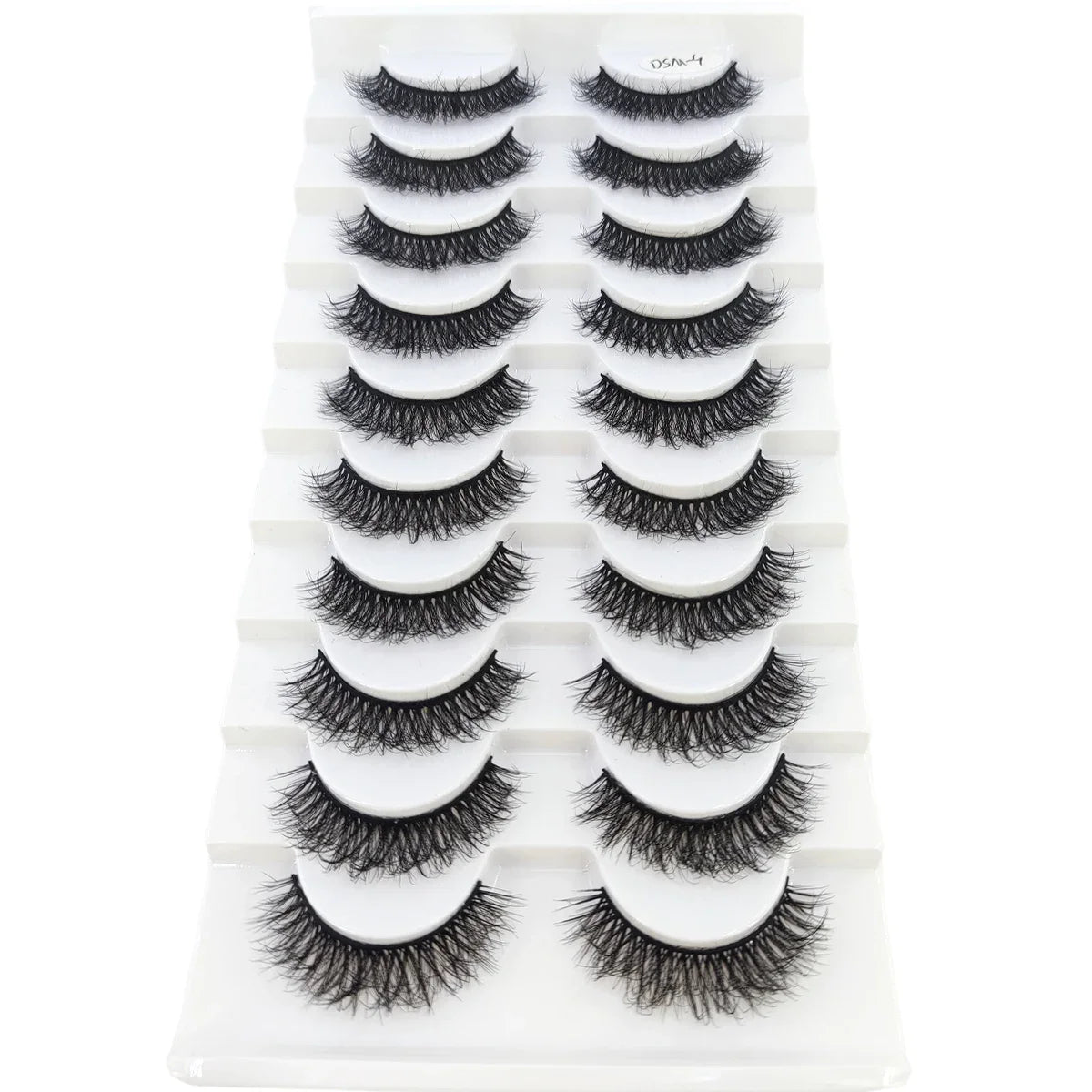 AMSDCN 8/10 Pairs Faux Mink False Eyelashes Natural Long Makeup 3d Mink Lashes Extension Eyelashes Short Mink Lashes for Beaut