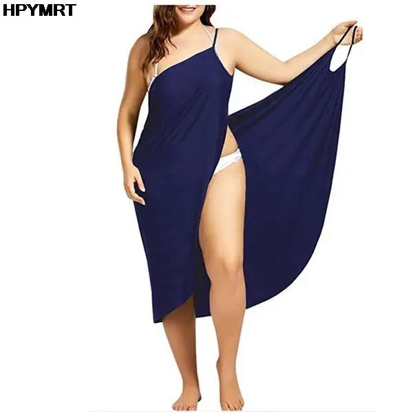 2022 5XL Vestido Halter de Verano para Mujer Color Sólido Tirantes Sexys Cruzados Sin Mangas Ropa de Playa Falda Ropa Femenina Blusas