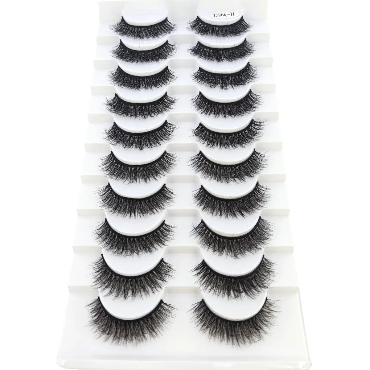 AMSDCN 8/10 Pairs Faux Mink False Eyelashes Natural Long Makeup 3d Mink Lashes Extension Eyelashes Short Mink Lashes for Beaut