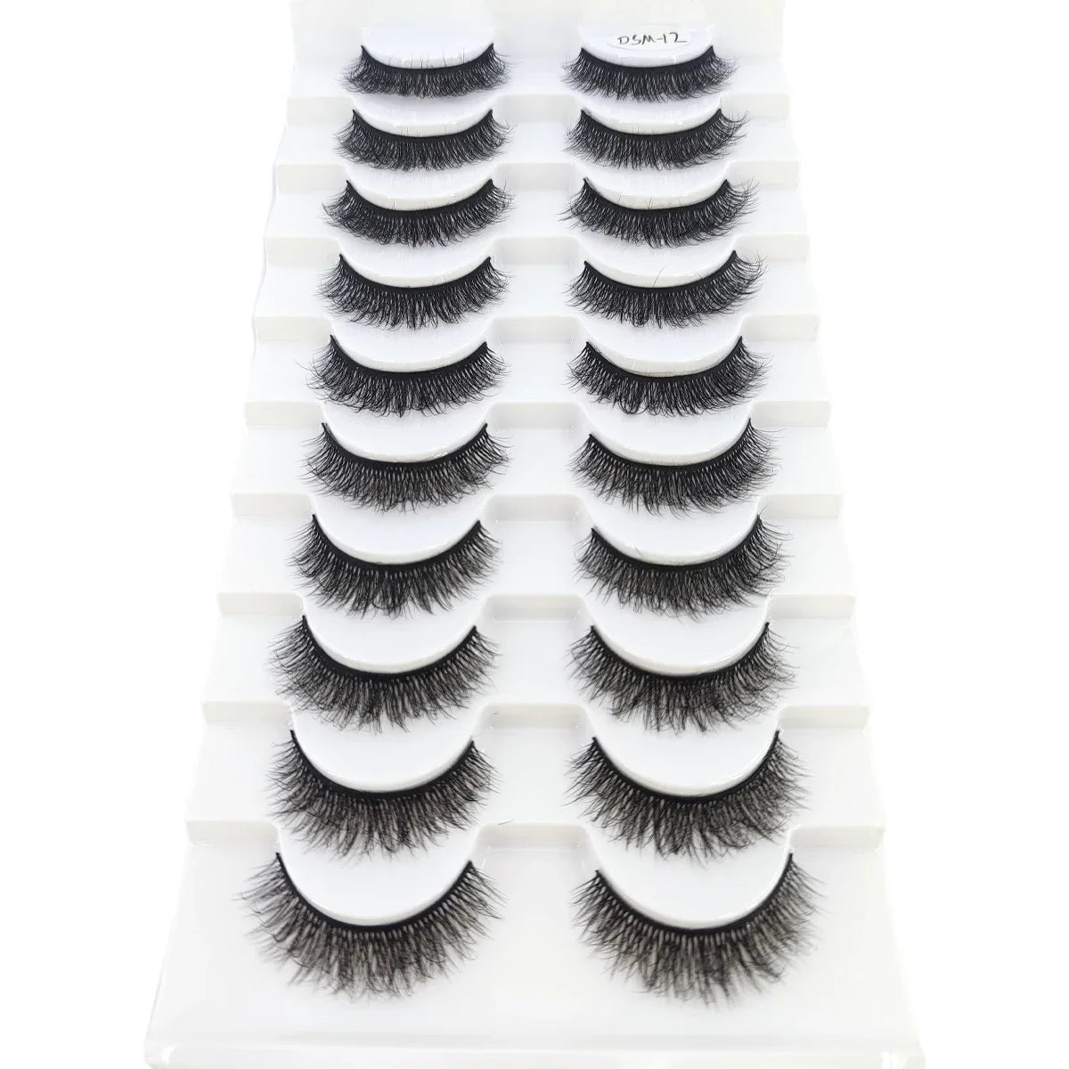 AMSDCN 8/10 Pairs Faux Mink False Eyelashes Natural Long Makeup 3d Mink Lashes Extension Eyelashes Short Mink Lashes for Beaut